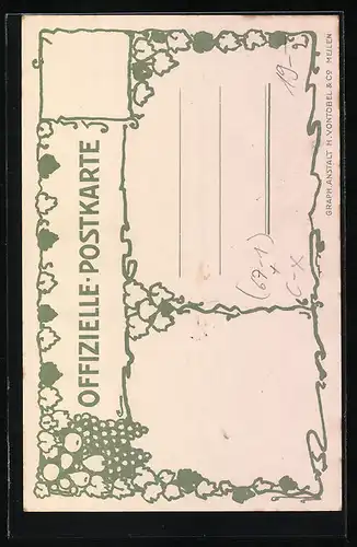 AK Meilen, Zürcher Kantonale Landwirtschaftliche Ausstellung 1912, Winzer bei der Lese
