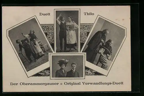 AK Duett Thilo, Der Oberammergauner Original Verwandlungs-Duett
