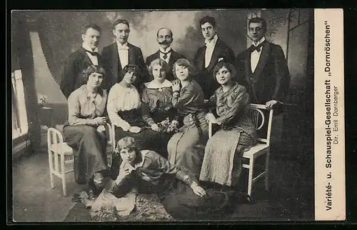 AK Variete- und Schauspiel-Gesellschaft Dornröschen, Dir. Emil Dornberger