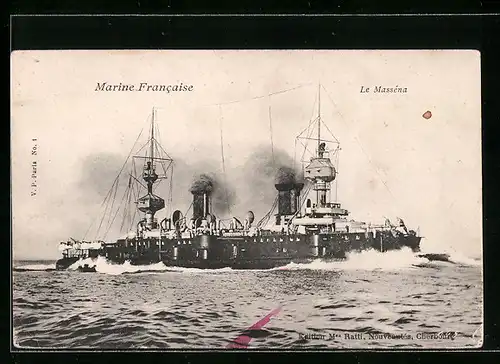 AK Marine Francaise, Kriegsschiff Le Masséna