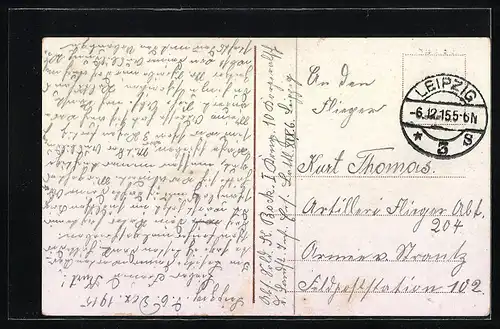 AK Leipzig, Luftschiff über dem Luftschiffhafen, Zeppelin