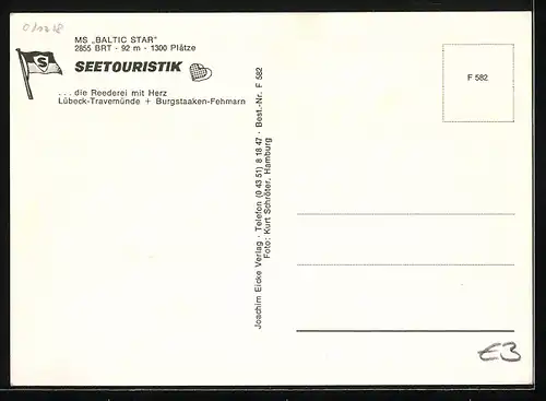 AK Passagierschiff MS Baltic Star