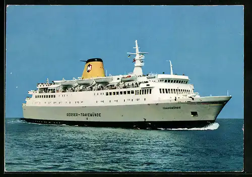 AK Passagierschiff M. S. Travemünde auf hoher See