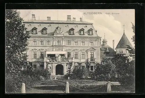 AK Altdöbern, Gräfl. Schloss