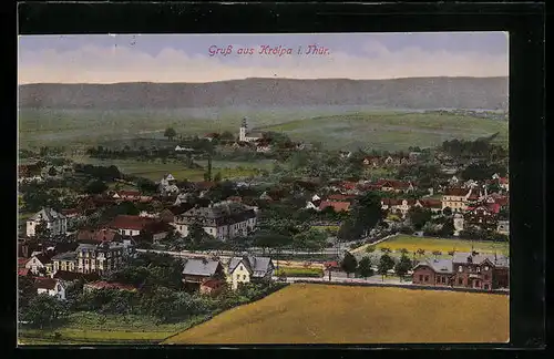 AK Krölpa /Thür., Totale des Ortes