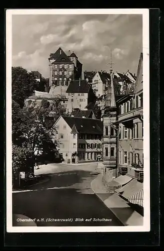 AK Oberndorf a. N., Blick auf Schulhaus