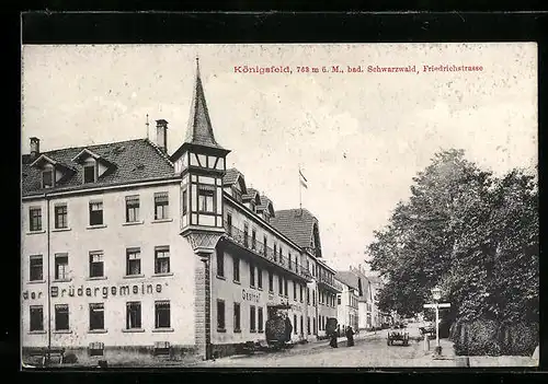 AK Königsfeld, Gasthof der Brüdergemeine, Friedrichstrasse