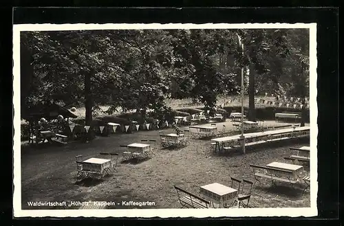 AK Kappeln, Waldwirtschaft Hüholz, Kaffeegarten