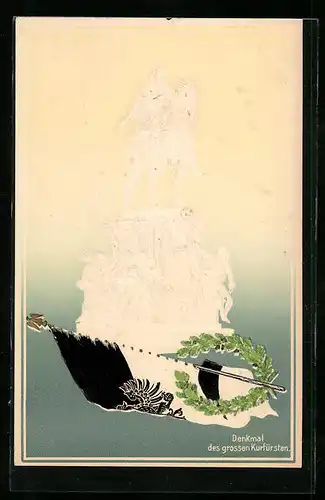 Präge-AK Berlin, Denkmal des grossen Kurfürsten
