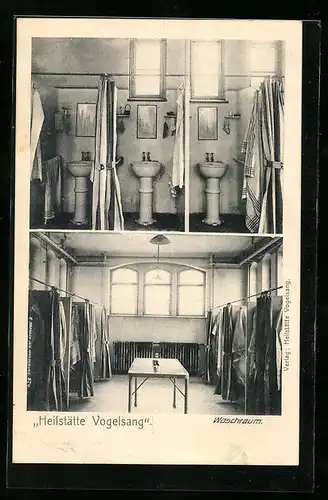 AK Gommern, Heilstätte Vogelsang, Waschraum