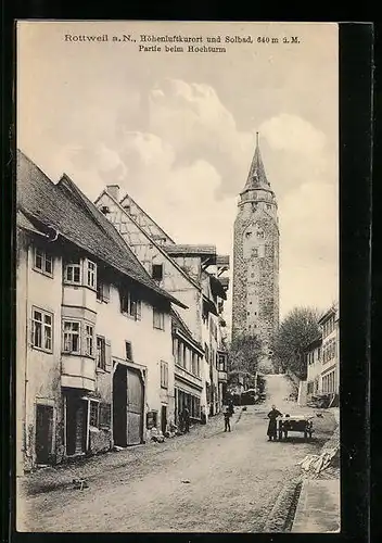 AK Rottweil a. N., Partie beim Hochturm