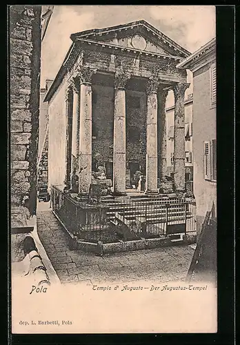 AK Pola, Partie am Augustus-Tempel