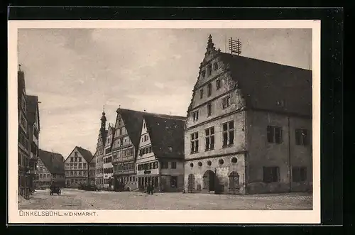 AK Dinkelsbühl, Partie am Weinmarkt