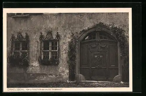 AK Dinkelsbühl, Tor u. Fenster am Hause Th. Brandt