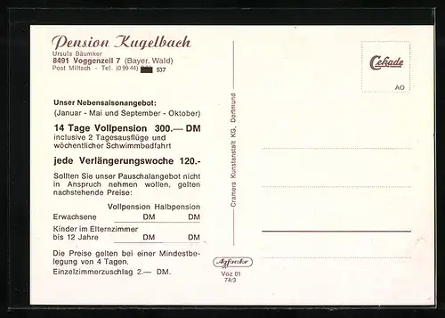 AK Voggenzell, Pension Kugelbach