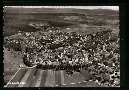 AK Oetisheim, Totalansicht, Fliegeraufnahme