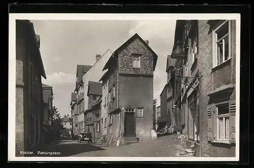 AK Wetzlar, Wohnhäuser in der Parisergasse