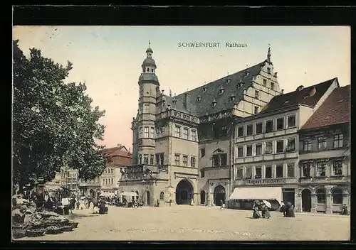 AK Schweinfurt / Main, am Rathaus
