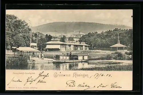 AK Kissingen, Dampfschiff-Landeplatz