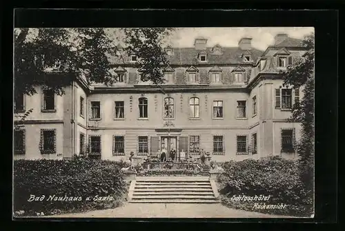 AK Bad Neuhaus a. Saale, Schlosshotel, Rückansicht