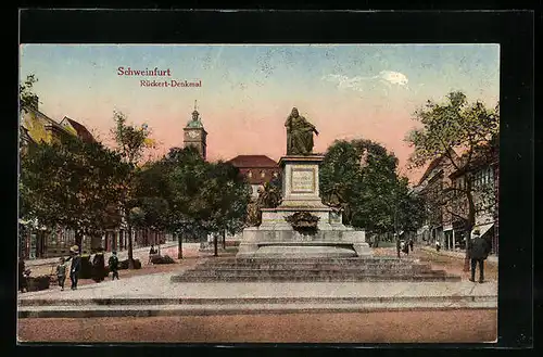 AK Schweinfurt, Rückert-Denkmal