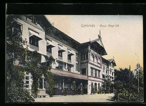 AK Gernrode, Hotel Haus Hagental