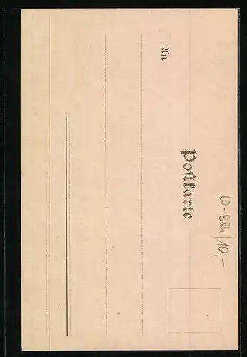 Lithographie Berchtesgaden, Strassenpartie Nonnthal, Gesamtansicht vom Lockstein