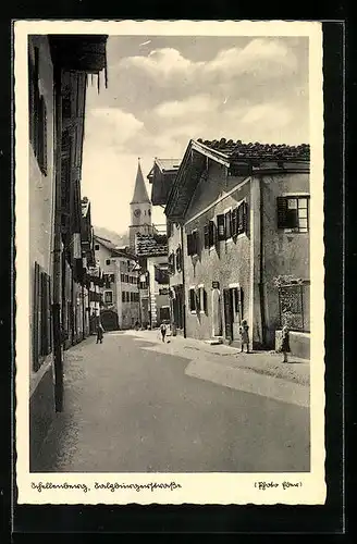 AK Schellenberg, Salzburgerstrasse mit Kirche
