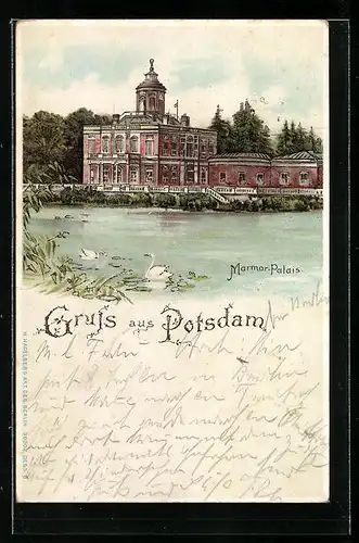 Lithographie Potsdam, Marmor-Palais