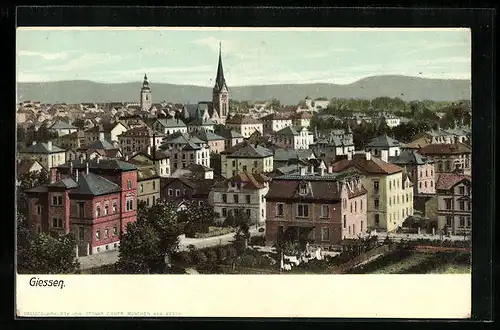 AK Giessen, Teilansicht mit Kirche