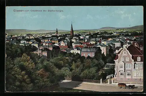 AK Giessen, Teilansicht vom Corpshaus der Starkenburgla