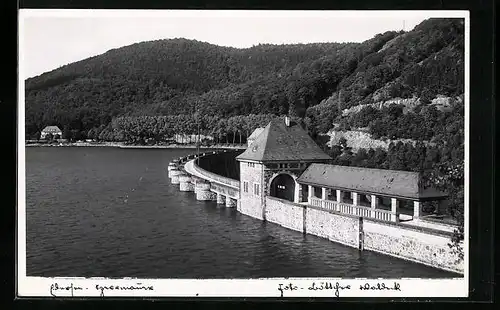 Foto-AK Waldeck, Edertalsperre