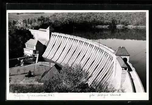 Foto-AK Waldeck, Edertalsperre