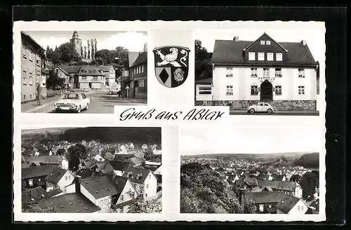 AK Asslar, Ortspartie, Rathaus, Strassenpartie