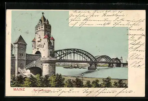 AK Mainz, Kaiserbrücke