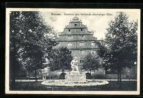 AK Giessen, Denkmal des Verbandsehemaliger 116er