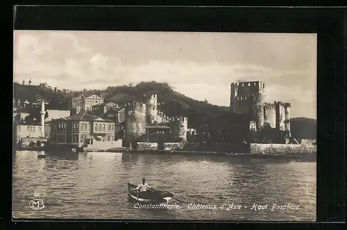 AK Constantinople, Chateaux d`Asie, Haut Bosphore