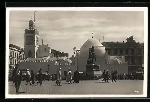 AK Algier, Denkmal am Gouvernementsplatz