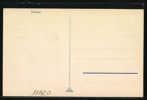 AK Tetuan, Strassenszene mit Händlern