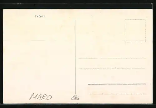 AK Tetuan, Strassenhändler preisen ihre Waren an