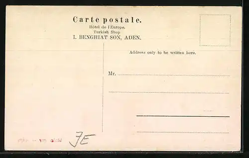 AK Aden, Strassenansicht mit Water Cart