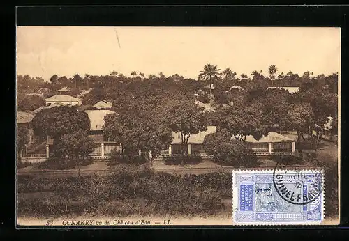 AK Conakry, Panorama vu du Château d`Eau