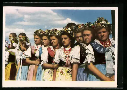 AK Die Jugend der Welt will den Frieden, Glückliche Jugend Polens, DDR-Propaganda