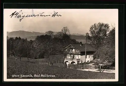 AK Bad Heilbrunn, Pension Haus Saxonia