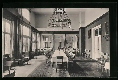 AK Frankenhausen a. Kyffh., Solbad Frankenhausen, Reunionsaal u. Musikzimmer im Kur-Restaurant