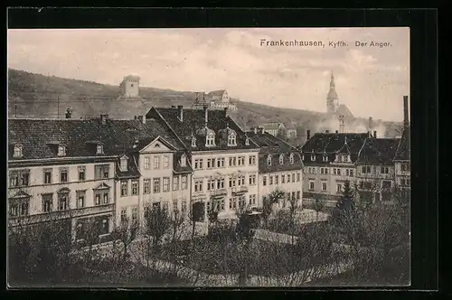 AK Frankenhausen /Kyffh., Der Anger aus der Vogelschau