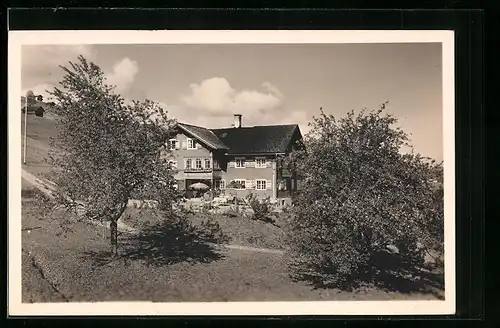 AK Hirschegg /Kl. Walsertal, Cafe u. Pension Schuster