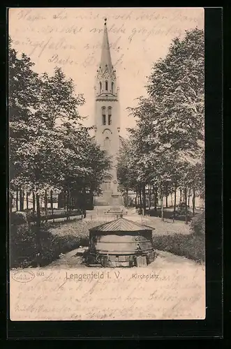 AK Lengenfeld, Kirchplatz