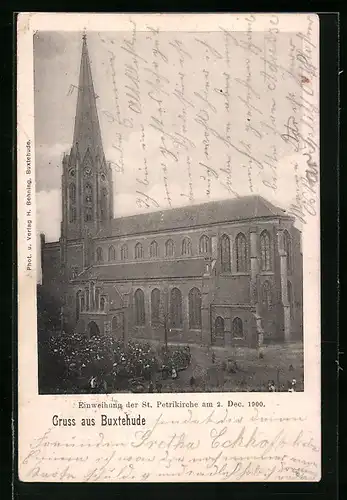 AK Buxtehude, Einweihung der St. Petrikirche 1900