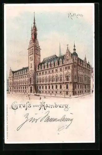 Lithographie Hamburg, Rathaus